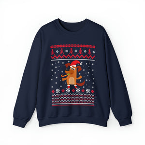 Christmas Dog Design - Unisex Christmas Sweatshirt (Range of Colors & Sizes)