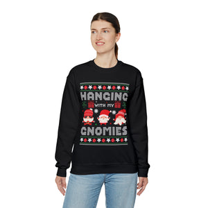 Hanging With My Gnomies - Unisex Christmas Sweatshirt (Range of Colors & Sizes)