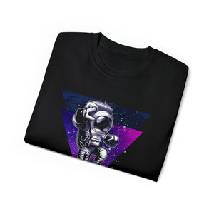 Peace Out Cool Astronaut In Space - Unisex T-Shirt (Range of Colors & Sizes)