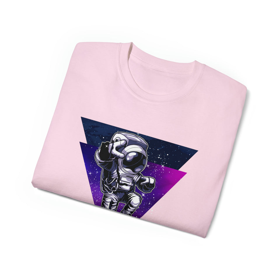 Peace Out Cool Astronaut In Space - Unisex T-Shirt (Range of Colors & Sizes)