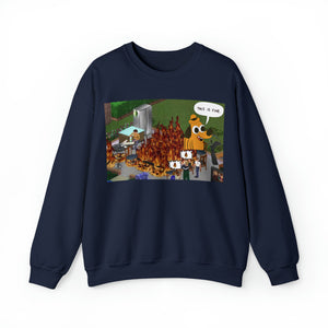 The Sims - "This Is Fine" Fire Meme 2 - Unisex Sweatshirt (Range of Colors & Sizes)