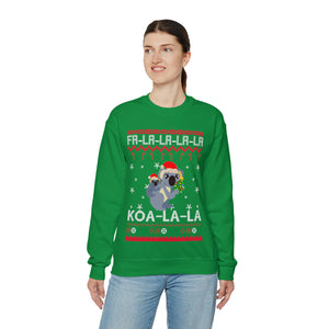 Fa-La-La-La KOA-LA-LA - Unisex Christmas Sweatshirt (Range of Colors & Sizes)