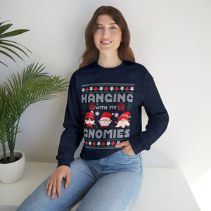 Hanging With My Gnomies - Unisex Christmas Sweatshirt (Range of Colors & Sizes)