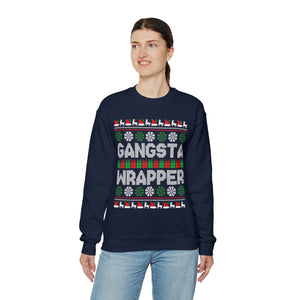 Gangsta Wrapper - Unisex Christmas Sweatshirt (Range of Colors & Sizes)