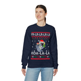 Fa-La-La-La KOA-LA-LA - Unisex Christmas Sweatshirt (Range of Colors & Sizes)