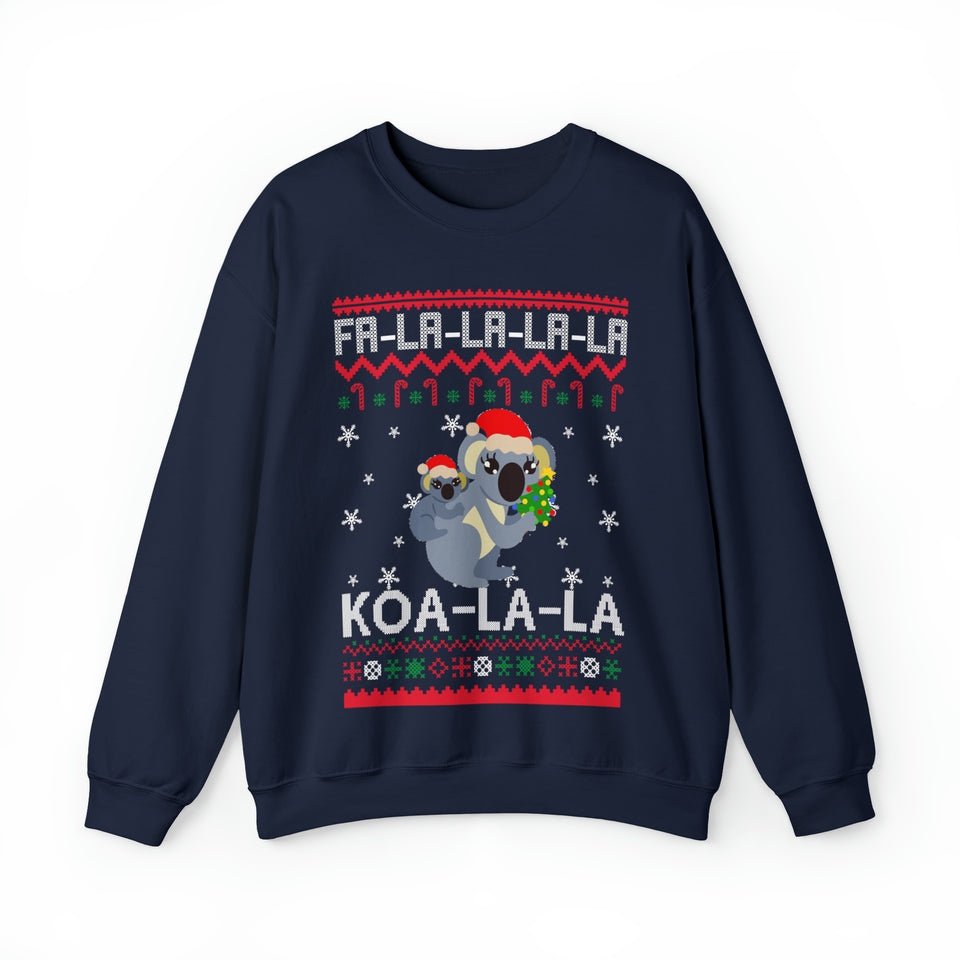 Fa-La-La-La KOA-LA-LA - Unisex Christmas Sweatshirt (Range of Colors & Sizes)