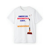 American Broomstick Goes Whoosh (SpaceX) - Unisex T-Shirt (Range of Colors & Sizes)