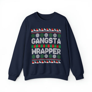 Gangsta Wrapper - Unisex Christmas Sweatshirt (Range of Colors & Sizes)
