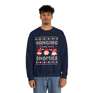 Hanging With My Gnomies - Unisex Christmas Sweatshirt (Range of Colors & Sizes)