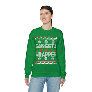 Gangsta Wrapper - Unisex Christmas Sweatshirt (Range of Colors & Sizes)