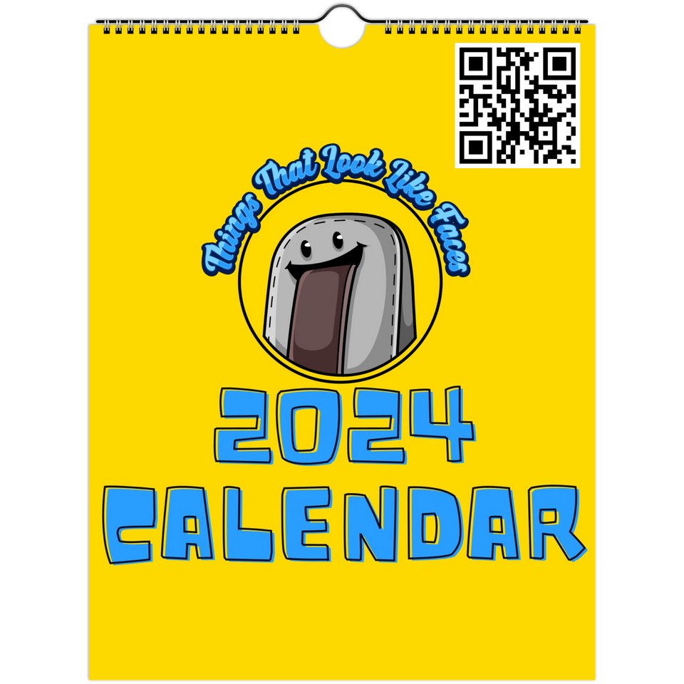 Things That Look Like Faces - 2024 Photo Wall Calendar