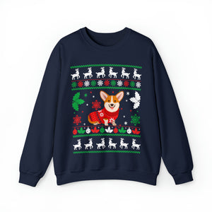 Christmas Sausage Dog - Unisex Christmas Sweatshirt (Range of Colors & Sizes)