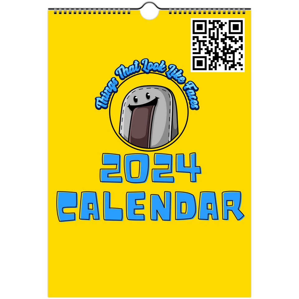 Things That Look Like Faces - 2024 Photo Wall Calendar