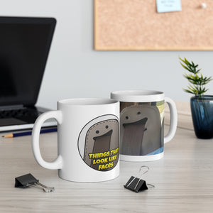 Happy Seatbelt Tongue (TTLLF) - 11oz (0.33L) Ceramic Coffee Mug