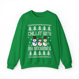 Chillin With My Snowmies - Unisex Christmas Sweatshirt (Range of Colors & Sizes)