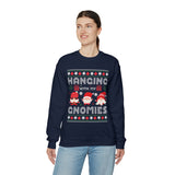 Hanging With My Gnomies - Unisex Christmas Sweatshirt (Range of Colors & Sizes)