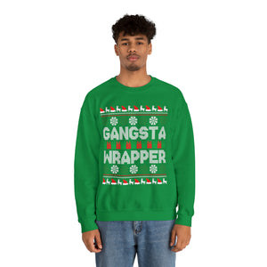 Gangsta Wrapper - Unisex Christmas Sweatshirt (Range of Colors & Sizes)