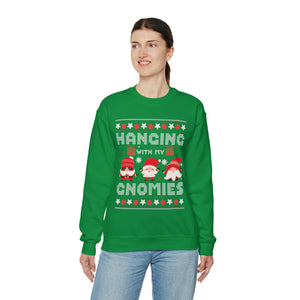 Hanging With My Gnomies - Unisex Christmas Sweatshirt (Range of Colors & Sizes)