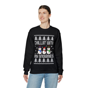 Chillin With My Snowmies - Unisex Christmas Sweatshirt (Range of Colors & Sizes)