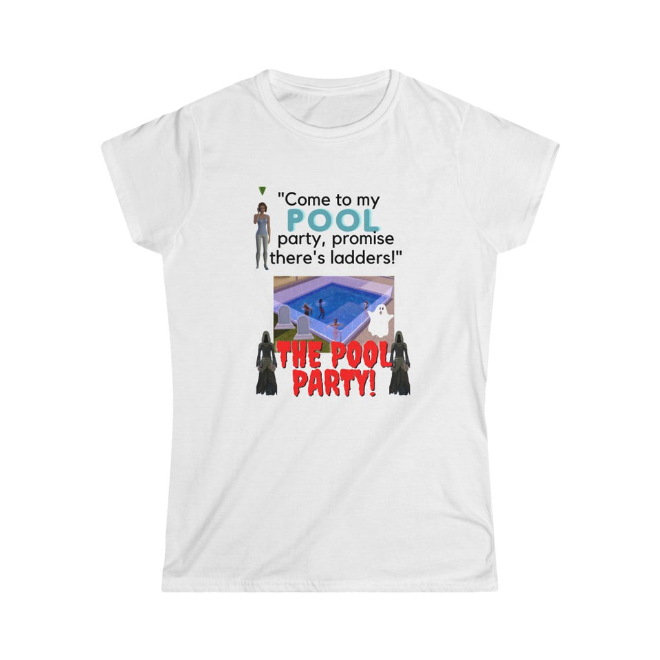 The Sims - Pool Party No Ladders (Womens T-Shirt)