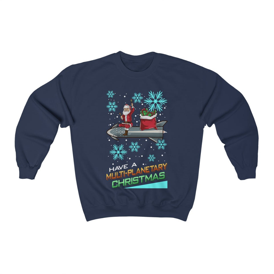 Have A Multi-Planetary SpaceX Christmas (Unisex Christmas Sweater/Jumper)