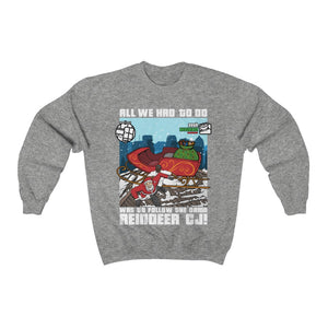 Follow The Damn Reindeer CJ GTA Christmas Design (Unisex Christmas Sweater/Jumper)