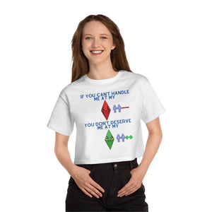 The Sims "If You Can't Stand Me" Mood Design - (Womens Cropped T-Shirt)