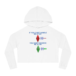 The Sims "If You Can't Stand Me" Mood Design - (Womens Cropped Hoodie)