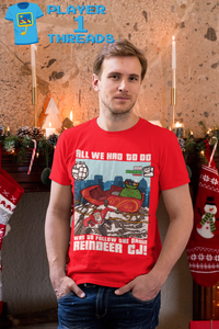 Follow The Damn Reindeer CJ GTA Christmas Design (Unisex T-Shirt)